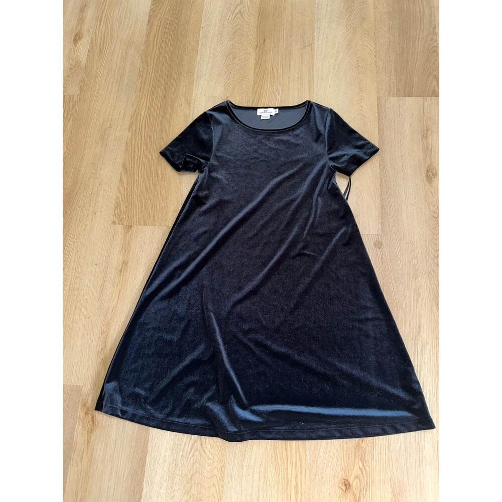 Vineyard vines suede navy dress